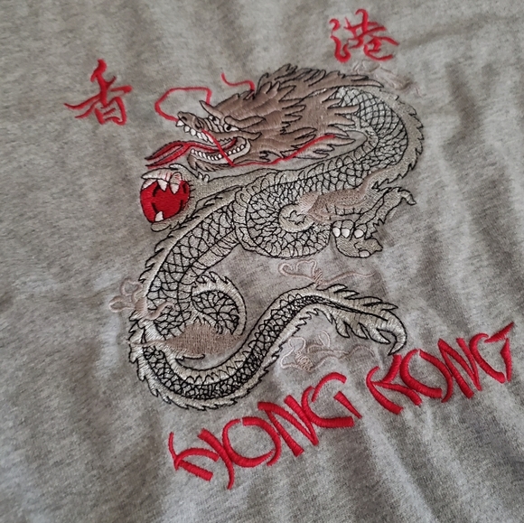 Vintage Dragon Hong Kong Shirt 90s - Picture 2 of 3
